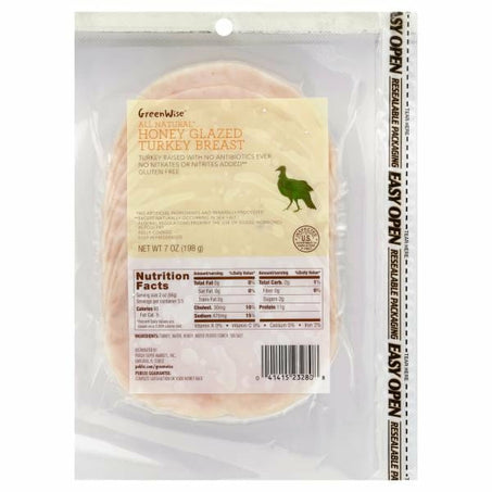 GreenWise Turkey Breast, Honey Glazed 7 oz