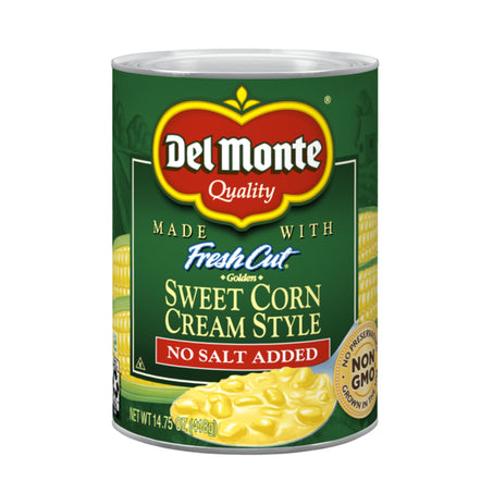 Del Monte Sweet Corn, Golden, Cream Style, No Salt Added 14.75 oz