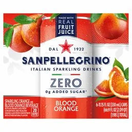 San Pellegrino Sparkling Orange And Blood Orange Beverage Beverage 6 x 11.15 fl oz
