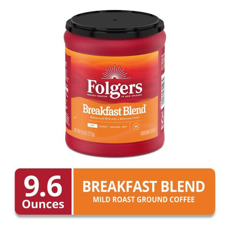 Folgers Coffee, Ground, Mild, Breakfast Blend 9.6 oz
