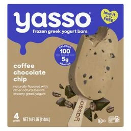 Yasso Frozen Greek Yogurt Bars Coffee Chocolate Chip Bars