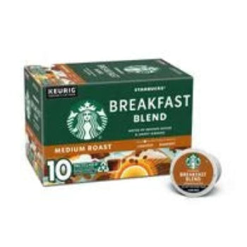 Starbucks Breakfast Blend Medium Roast K-Cup Coffee 10 ct