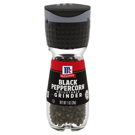 McCormick Black Peppercorn Adjustable Grinder, 1 oz