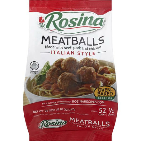 Rosina Meatballs, Italian Style 26 oz