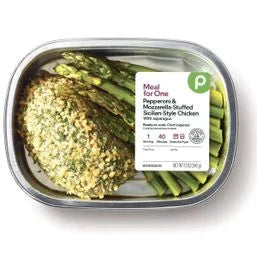 Publix Pepperoni & Mozzarella-Stuffed Sicilian-Style Chicken with Asparagus, Meal For One 12 oz