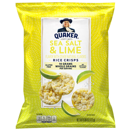 Quaker Rice Crisps, Sea Salt & Lime 6.06 oz
