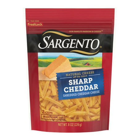 Sargento Traditional Cut Shredded Sharp Cheddar Cheese 8 oz