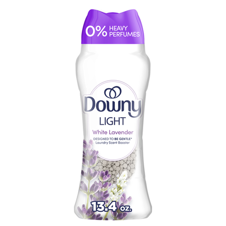 Downy Light Laundry Scent Booster Beads for Washer, White Lavender 13.4 oz