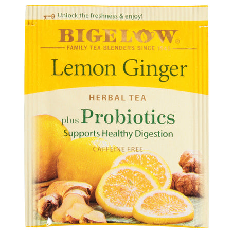 Bigelow Herbal Tea, Lemon Ginger, Caffeine Free 18 ct