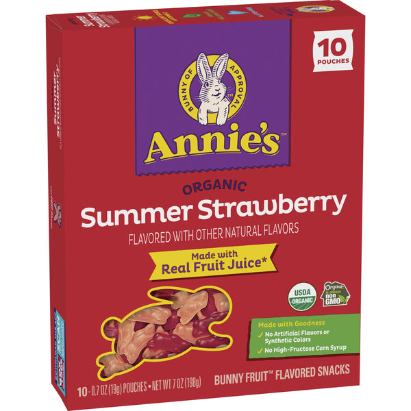 Annie's Organic Bunny Fruit Flavored Snacks  10ct