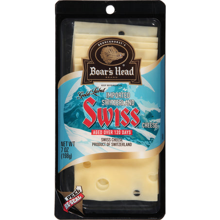 Boar's Head Imported Switzerland Swiss Cheese 7 oz