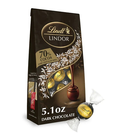 Lindt Lindor 70% Extra Dark Chocolate Candy Truffles 5.1 oz
