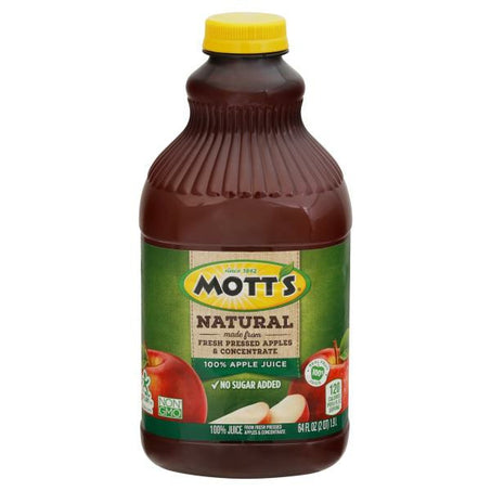 Mott's Natural 100% Apple Juice 64 fl oz