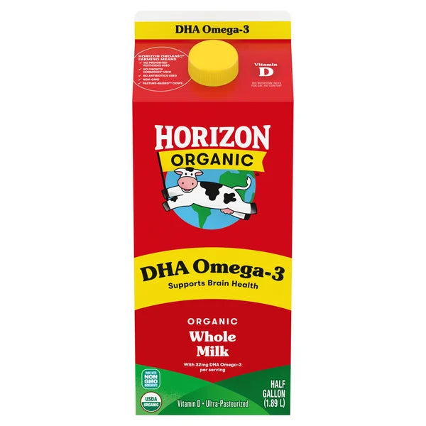 Horizon Organic Whole DHA Omega-3 Milk