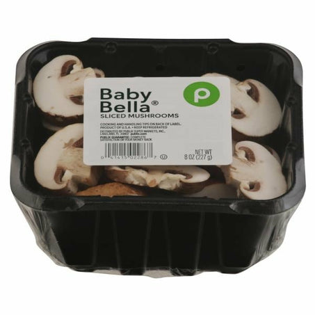 Publix Sliced Baby Bella Mushrooms 8 oz