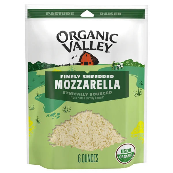 Organic Valley® Organic Finely Shredded Mozzarella Cheese 6 ounces
