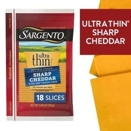 Sargento Ultra Thin Sharp Cheddar Slices 6.80 oz