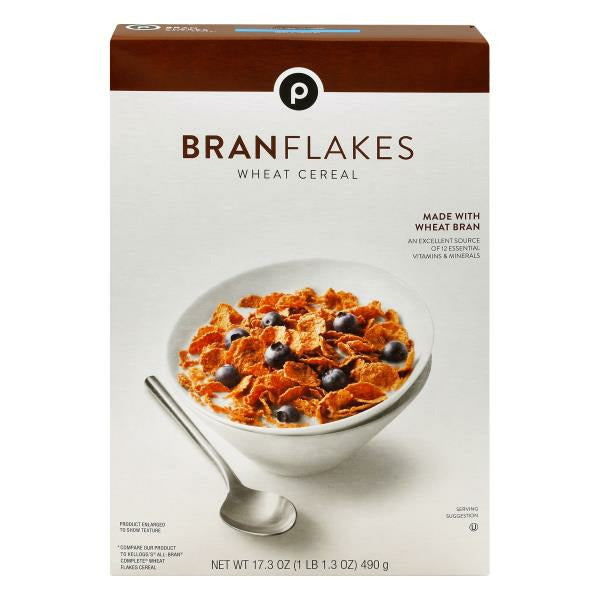 Publix Cereal, Wheat, Bran Flakes 17.3 oz