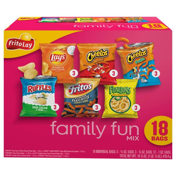 Frito Lay Snacks Family Fun Mix Variety Packs