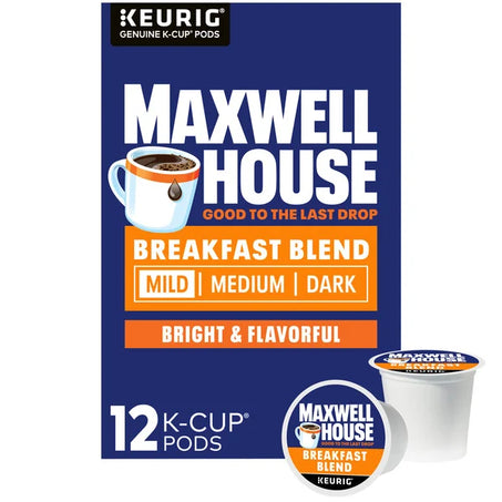 Maxwell House Breakfast Blend Light Roast Keurig K-Cup® Coffee Pods 12 ct
