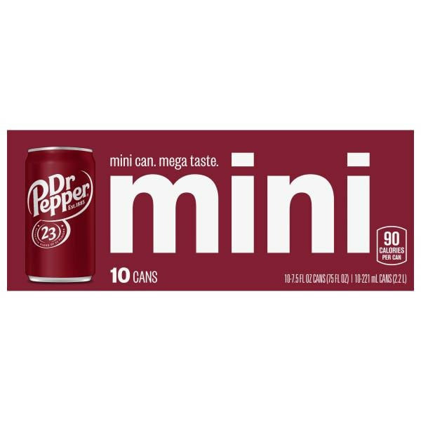 Dr Pepper Fridge Pack Mini Cans
