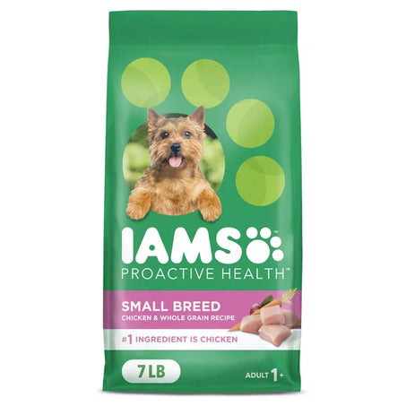 IAMS PROACTIVE HEALTH Small Breed Adult Dry Dog Food with Real Chicken, 7 lb. Bag