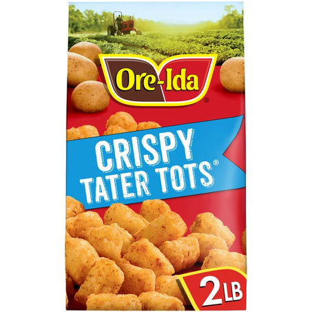Ore-Ida Golden Tater Tots Seasoned Shredded Potatoes Frozen Food Snacks 32 oz