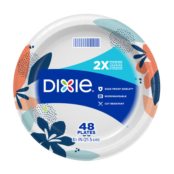 Dixie Printed Paper Plates 48 ct