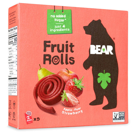 BEAR Fruit Rolls, Apple-Pear Strawberry 3.5 oz