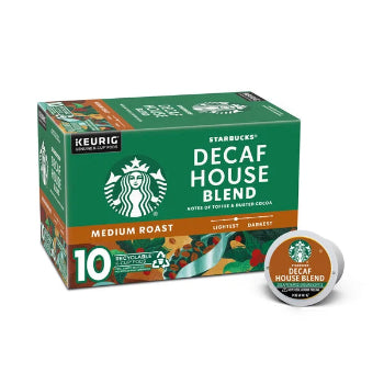 Starbucks Decaf House Blend Medium Roast K-Cup Coffee