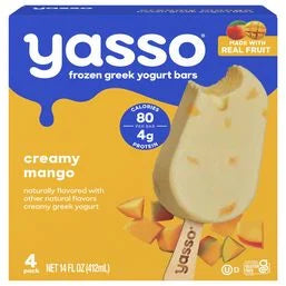 Yasso Yogurt Bars, Greek, Creamy Mango