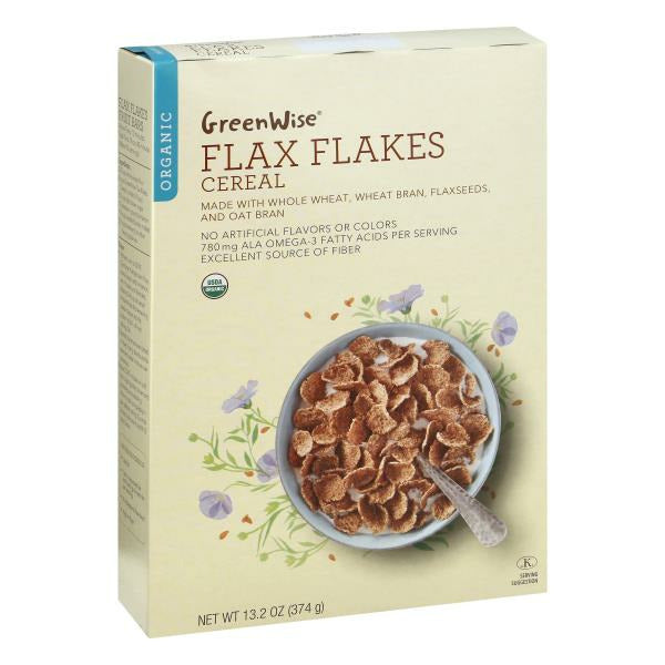 GreenWise Cereal, Organic, Flax Flakes 13.2 oz