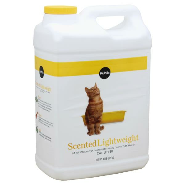 Publix Cat Litter, Lightweight, Scented 10 lb