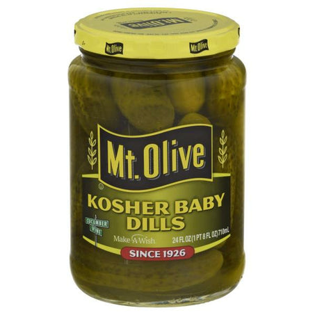 Mt. Olive Kosher Baby Dill Pickles 24 fl oz