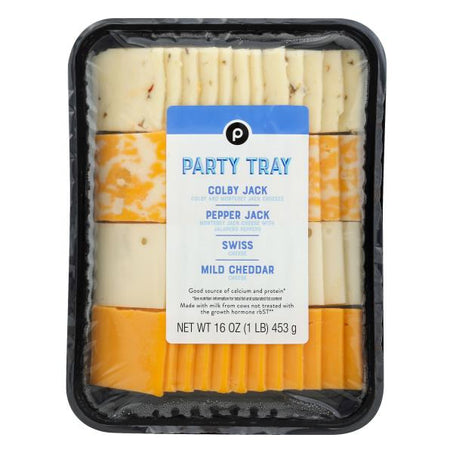 Publix Sliced Cheese, Tray, Assorted 16 oz •