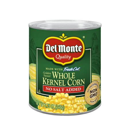 Del Monte Whole Kernel Corn, No Salt Added 8.75 oz