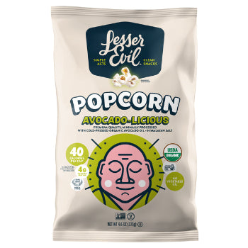 LesserEvil Organic Popcorn, Avocado-licious