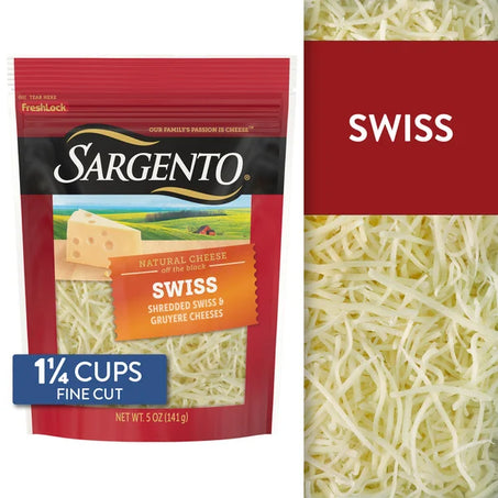 Sargento Shredded Swiss Natural Cheese 5 oz