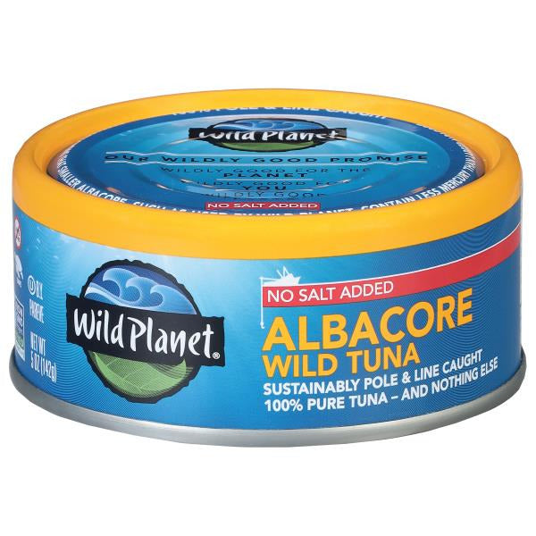 Wild Planet Wild Tuna, No Salt Added, Albacore 5 oz