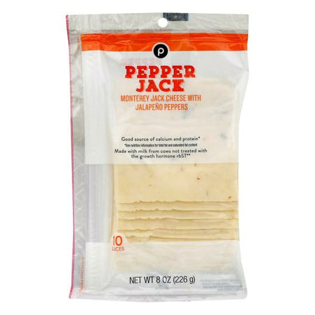 Publix Cheese Slices, Pepper Jack 10 each