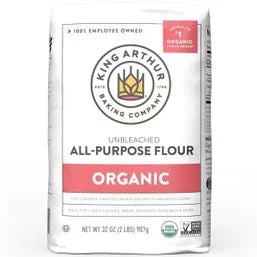 King Arthur Baking Company All-Purpose Flour, Organic, Unbleached 32 oz