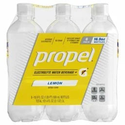 Propel Electrolyte Water Beverage, Lemon, 6 Pack