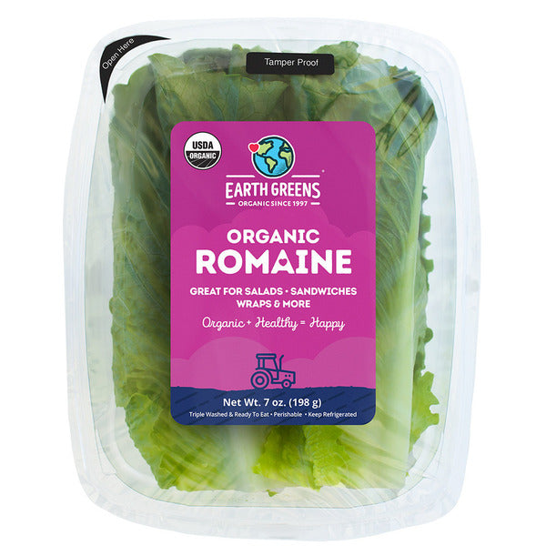 Earth Greens Organic Romaine 7 oz