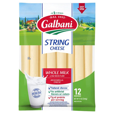 Galbani Whole Milk Mozzarella String Cheese 12 oz