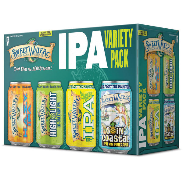 SweetWater Brewing Company IPA Variety Pack Beer 12 x 12 fl oz