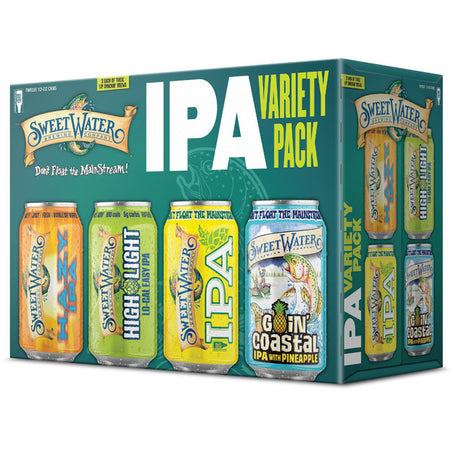 SweetWater Brewing Company IPA Variety Pack Beer 12 x 12 fl oz