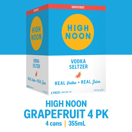 High Noon Grapefruit Vodka Hard Seltzer 4pk