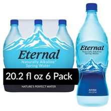Eternal Water Naturally Alkaline Spring Water 6 x 20.2 fl oz