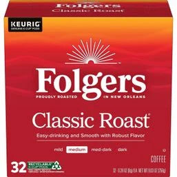 Folgers Keurig K-Cup, 32 Count Box