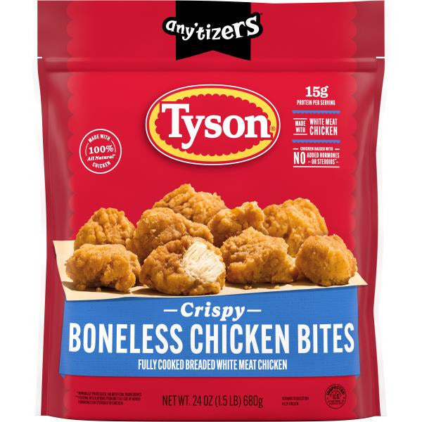 Tyson Crispy Bonless Chicken Bites 25.5 oz